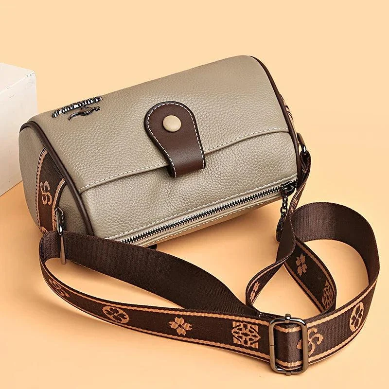 Zipper Pocket Leather Crossbody Women Messenger Bags - Glova