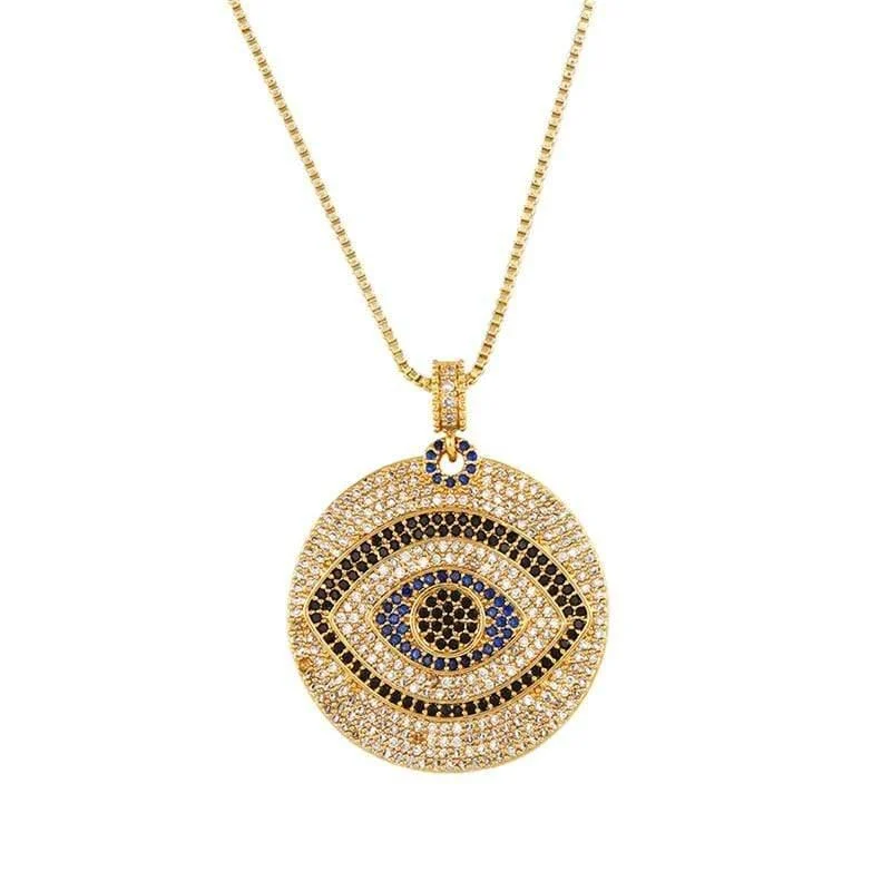 Zirconia Evil Eye Necklaces - Glova