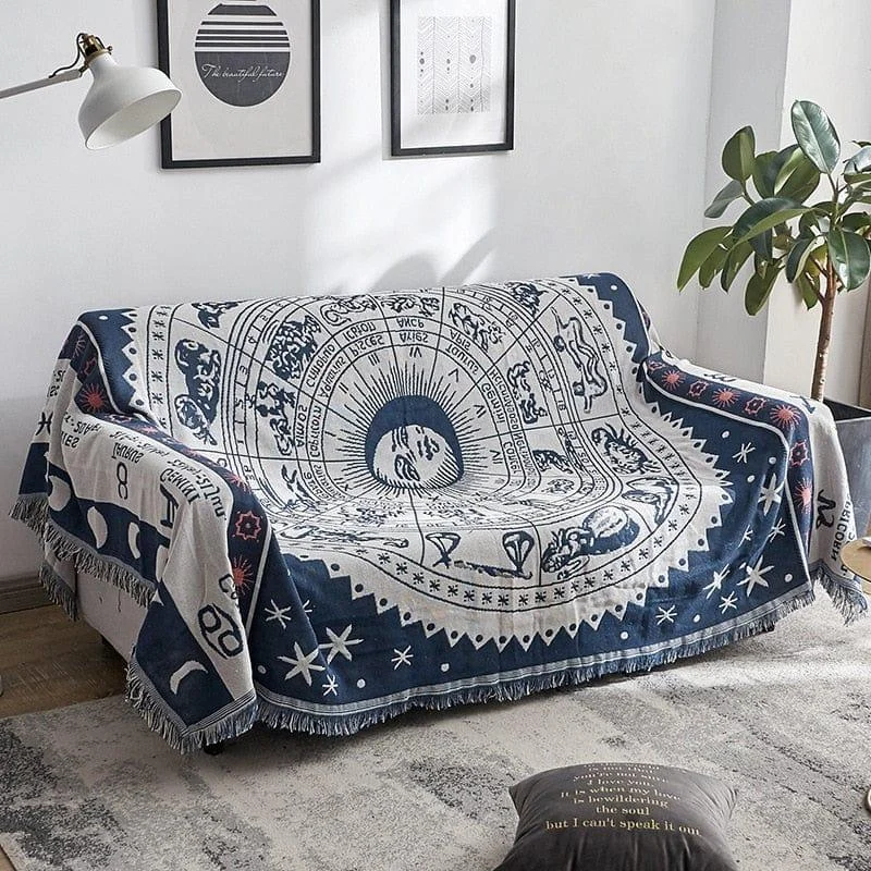 Zodiac Boho Throw Blanket - Glova