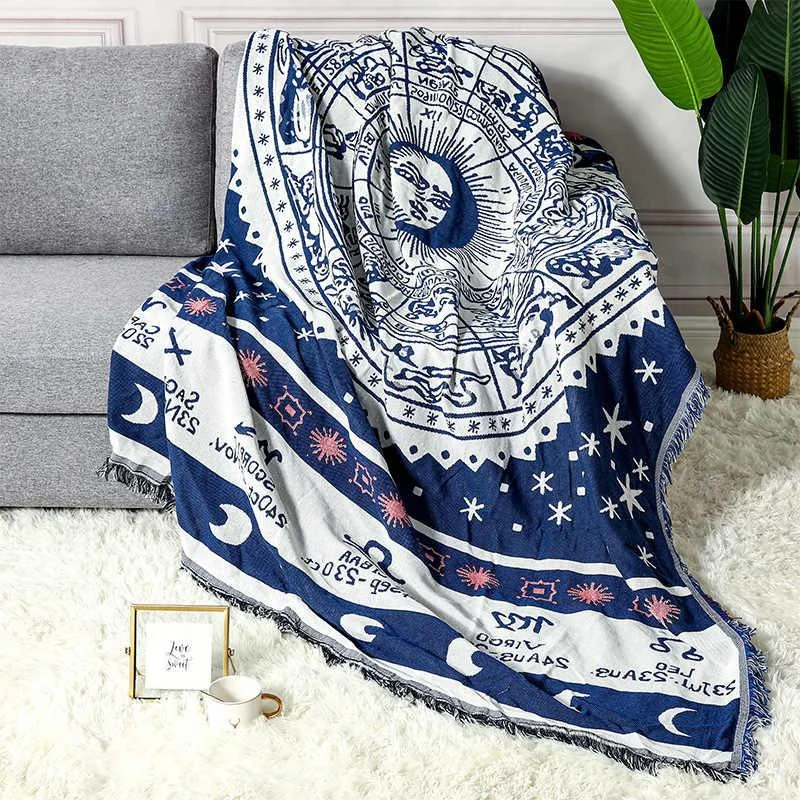 Zodiac Boho Throw Blanket - Glova