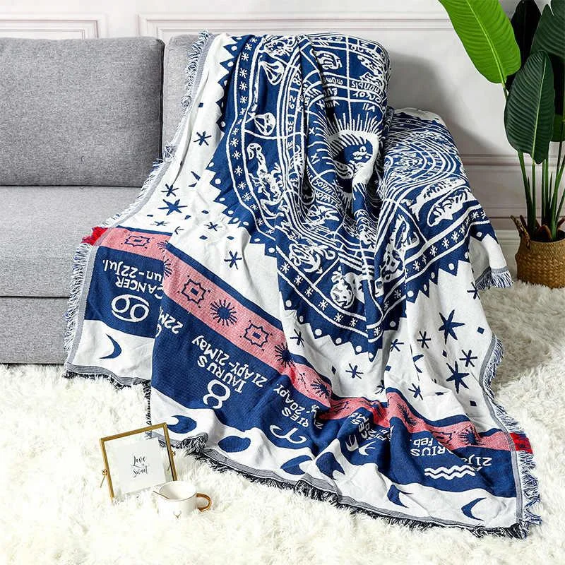 Zodiac Boho Throw Blanket - Glova