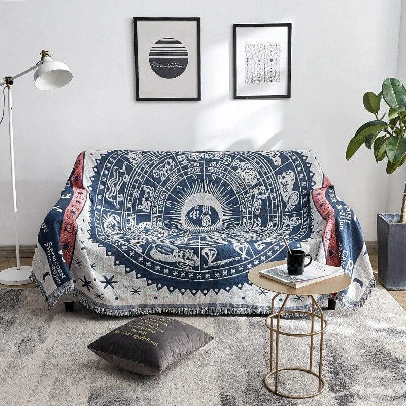 Zodiac Boho Throw Blanket - Glova