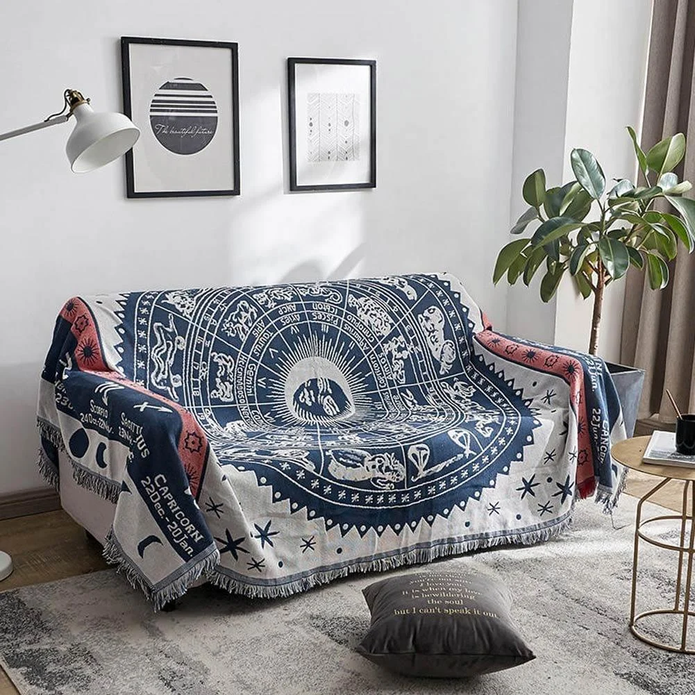 Zodiac Boho Throw Blanket - Glova