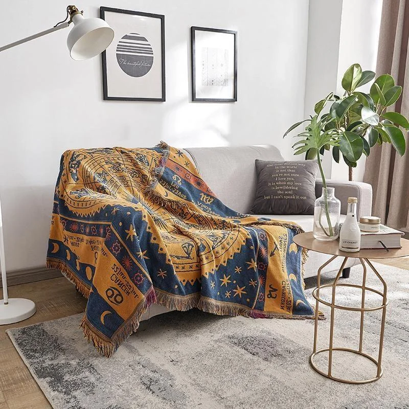 Zodiac Boho Throw Blanket - Glova