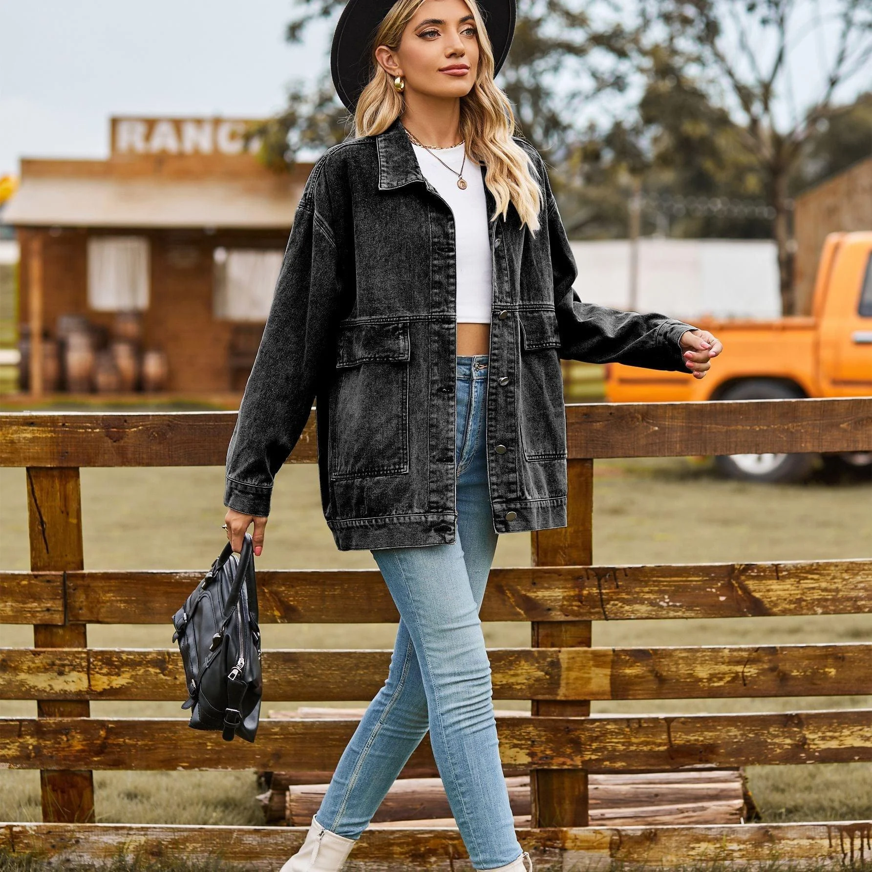 Zoe Oversized Denim Jacket - Glova