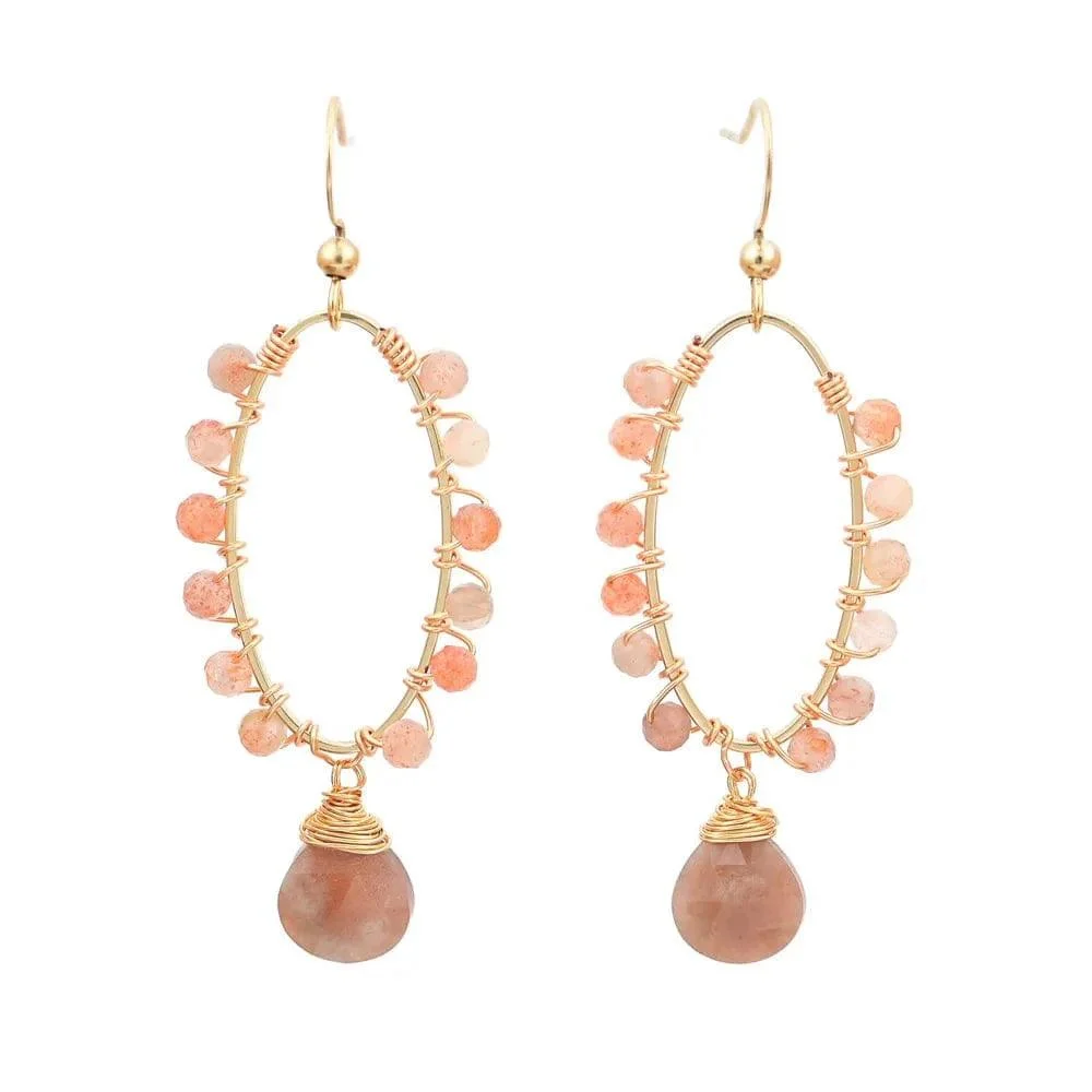 Natural Stone Bohemian Earrings - Glova