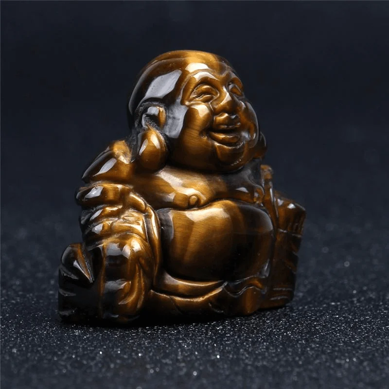 Natural Stone Carved Buddha Figurine - Glova