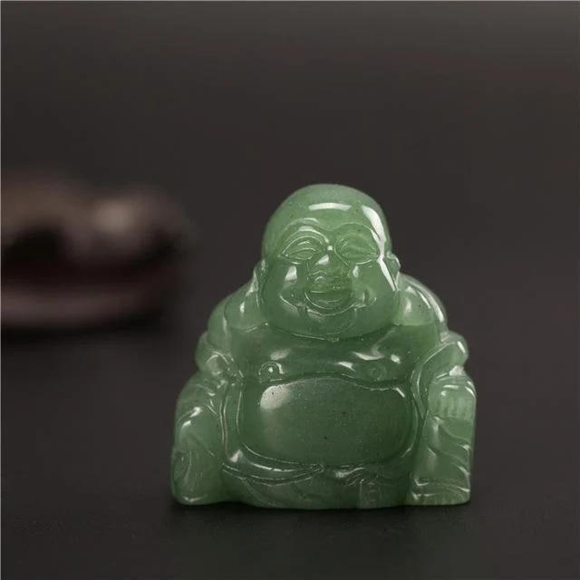 Natural Stone Carved Buddha Figurine - Glova