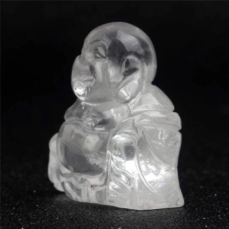 Natural Stone Carved Buddha Figurine - Glova