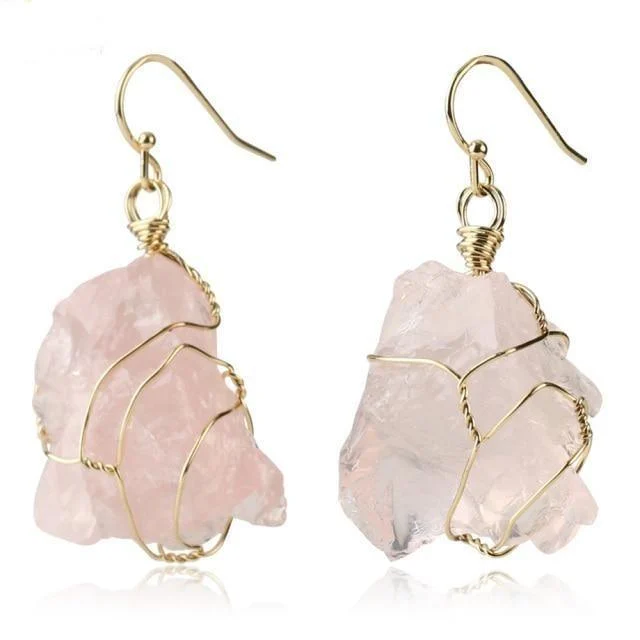 Natural Stone Irregular Shaped Earrings - Glova