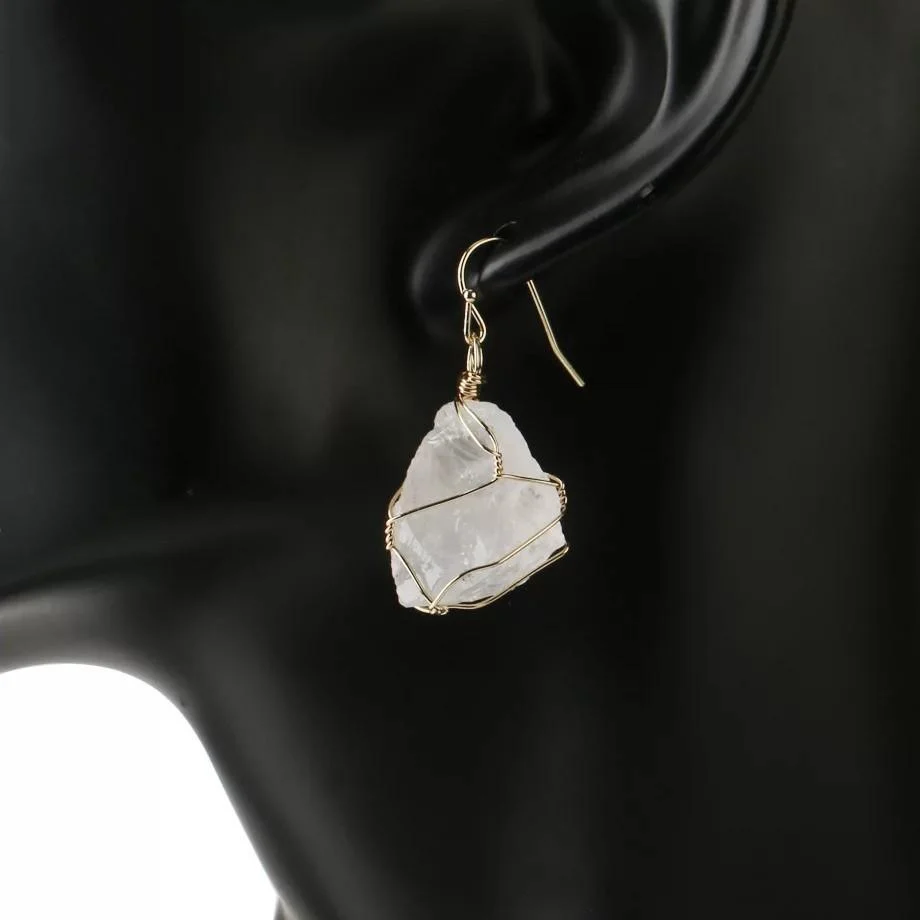 Natural Stone Irregular Shaped Earrings - Glova