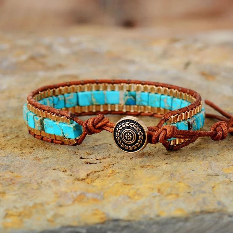 Natural Stone Wrap Bracelet - Glova