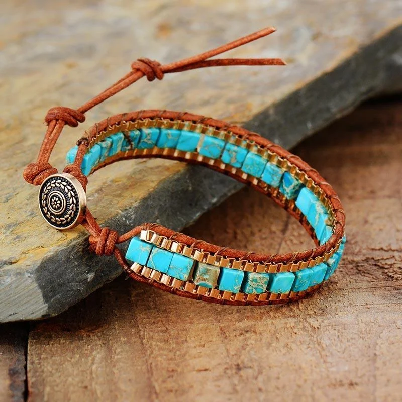 Natural Stone Wrap Bracelet - Glova