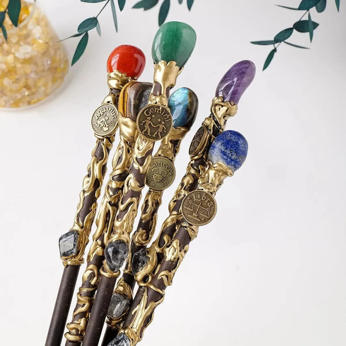 Natural Stone Zodiac Sign Wand - Glova