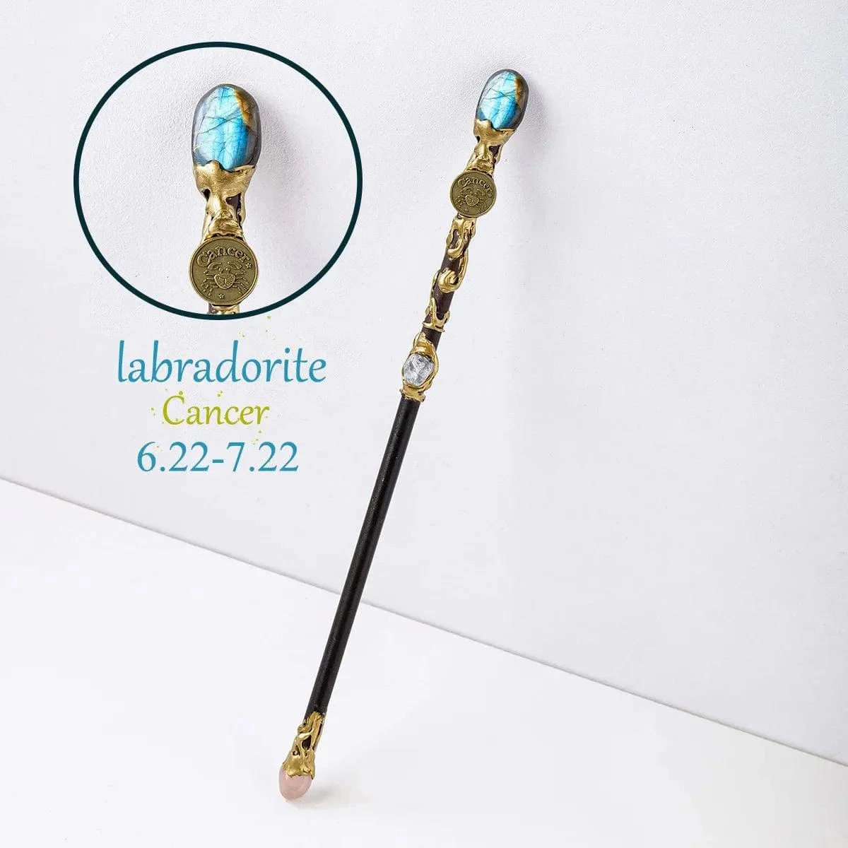 Natural Stone Zodiac Sign Wand - Glova