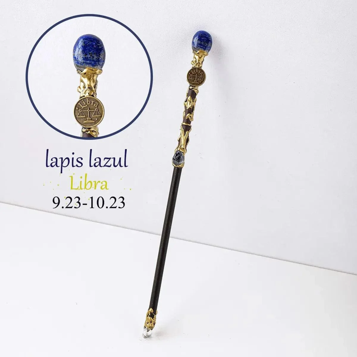 Natural Stone Zodiac Sign Wand - Glova