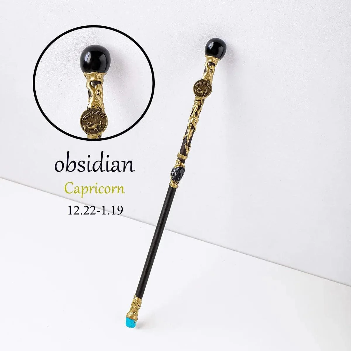 Natural Stone Zodiac Sign Wand - Glova