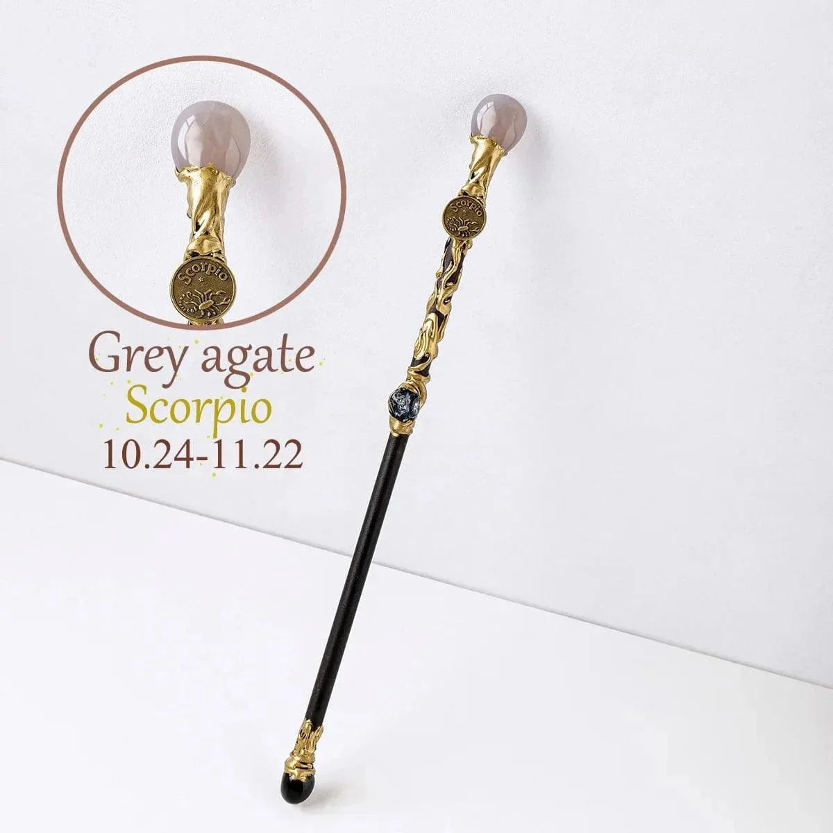 Natural Stone Zodiac Sign Wand - Glova