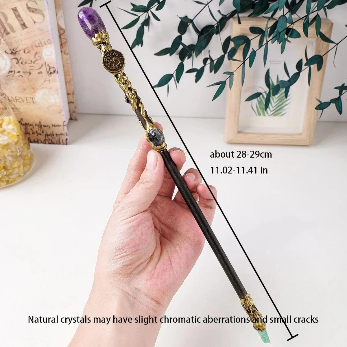 Natural Stone Zodiac Sign Wand - Glova