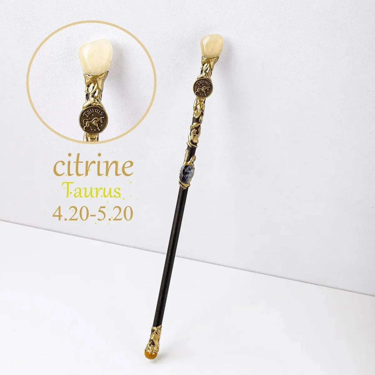 Natural Stone Zodiac Sign Wand - Glova