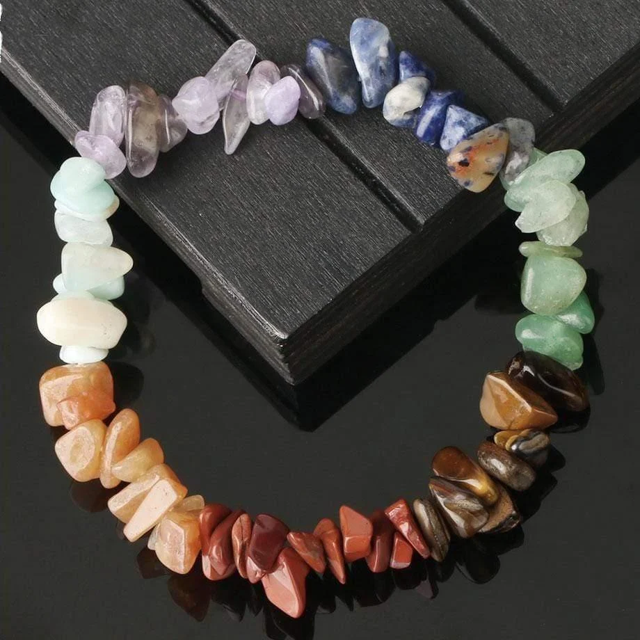 Natural Stones 7 Chakra Bracelet - Glova