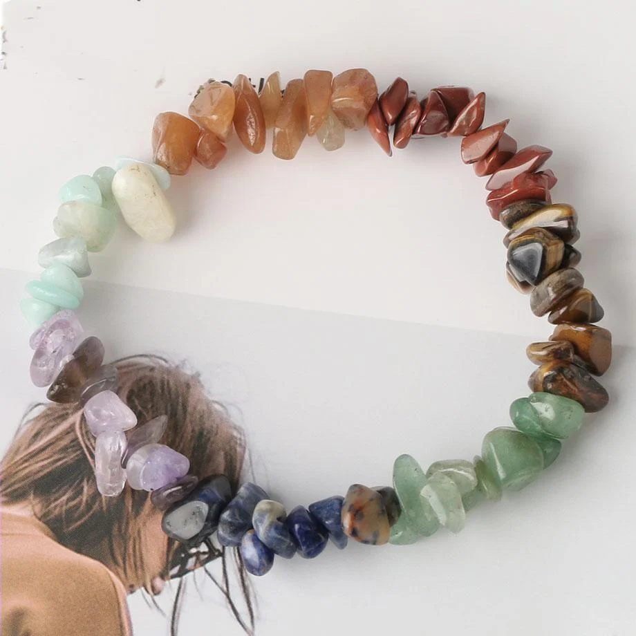 Natural Stones 7 Chakra Bracelet - Glova