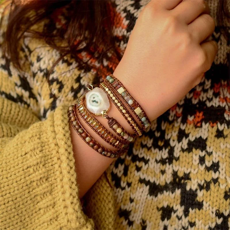 Natural Stones Boho Bracelet - Glova