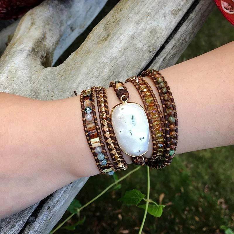 Natural Stones Boho Bracelet - Glova