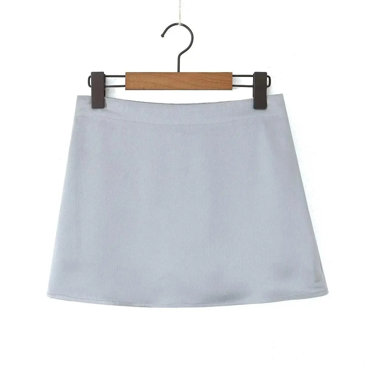 Tassha Boxer Satin Mini Skirts - Glova