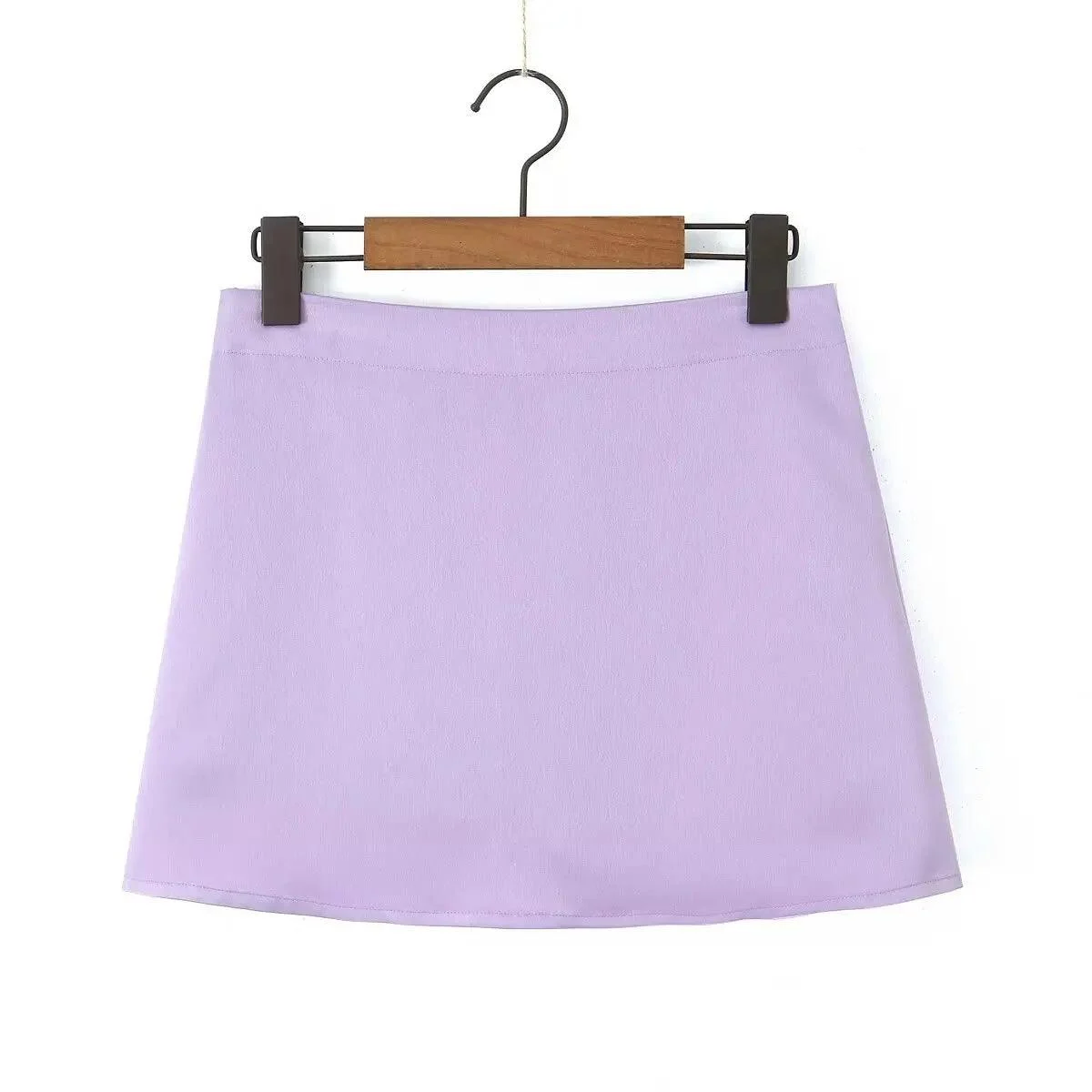 Tassha Boxer Satin Mini Skirts - Glova