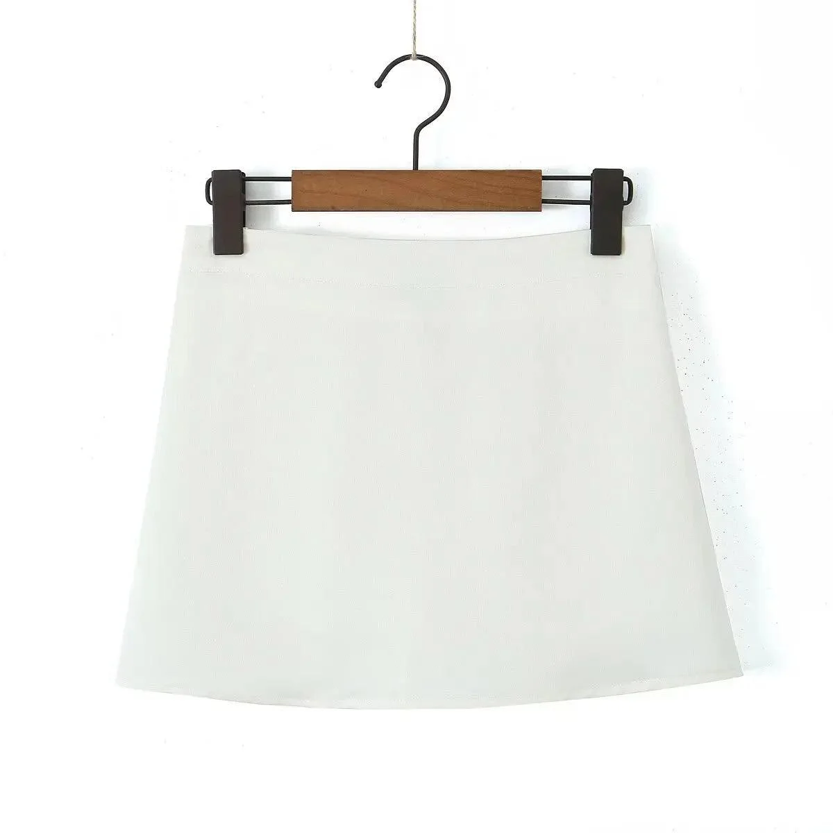 Tassha Boxer Satin Mini Skirts - Glova