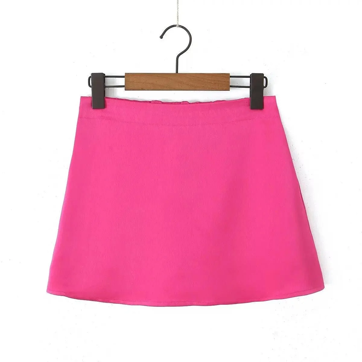 Tassha Boxer Satin Mini Skirts - Glova