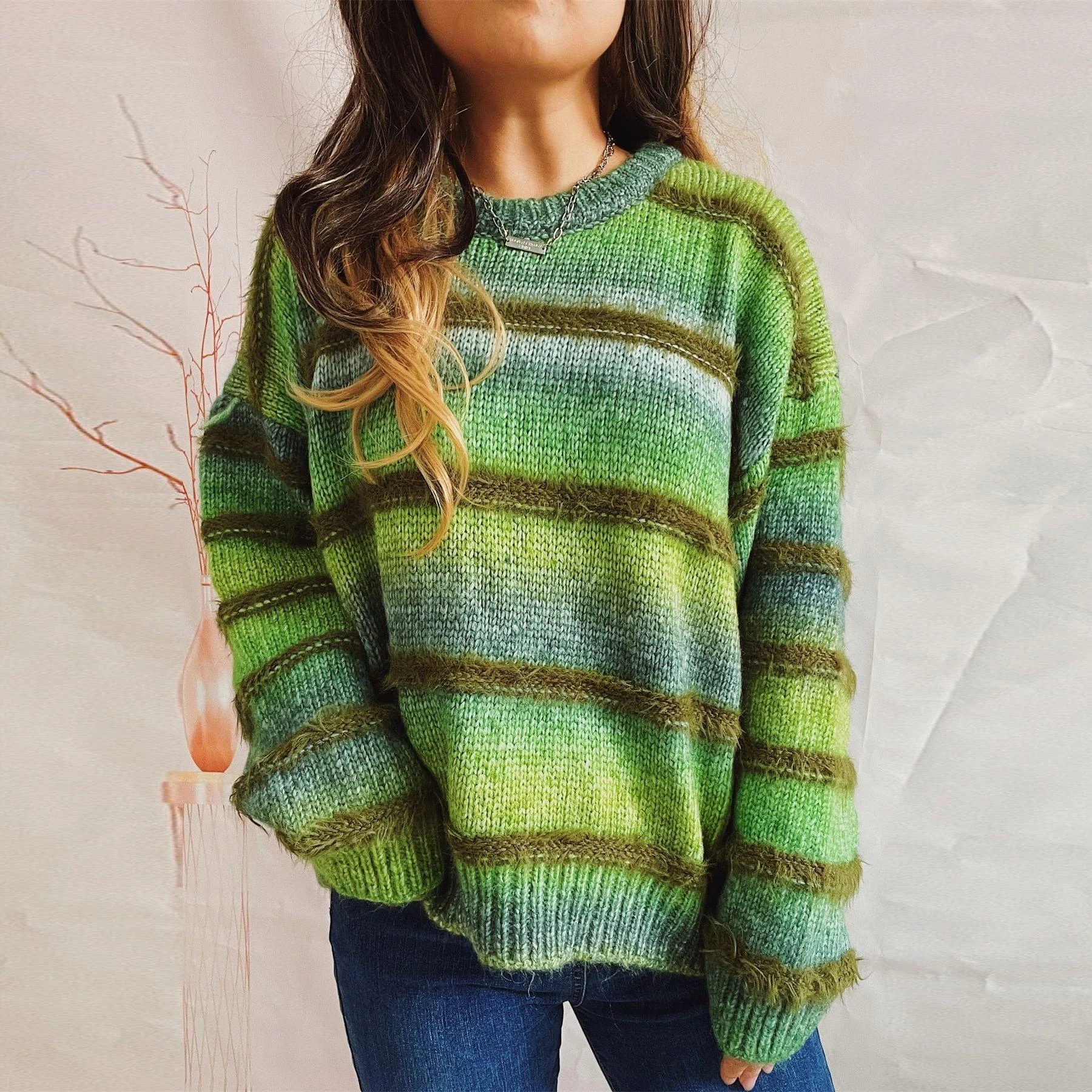 Tayla Gradient Striped Sweater - Glova