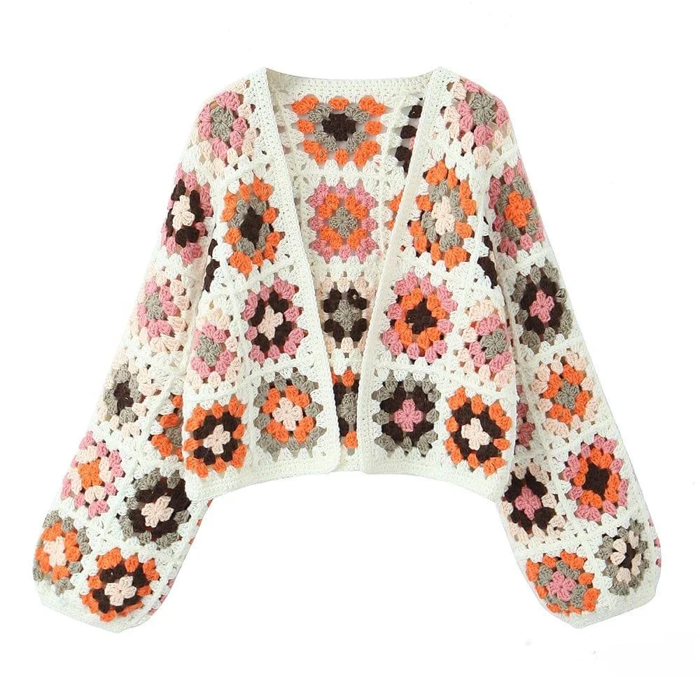 Teagan Hand-Knitted Boho Cardigan - Glova