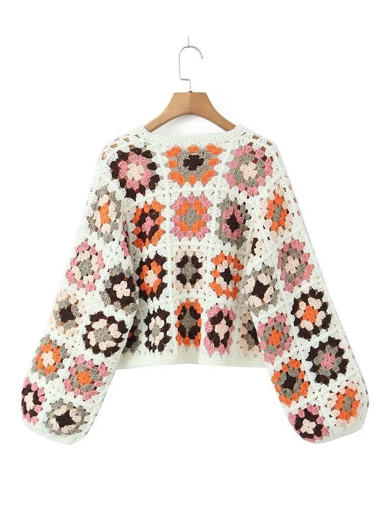 Teagan Hand-Knitted Boho Cardigan - Glova