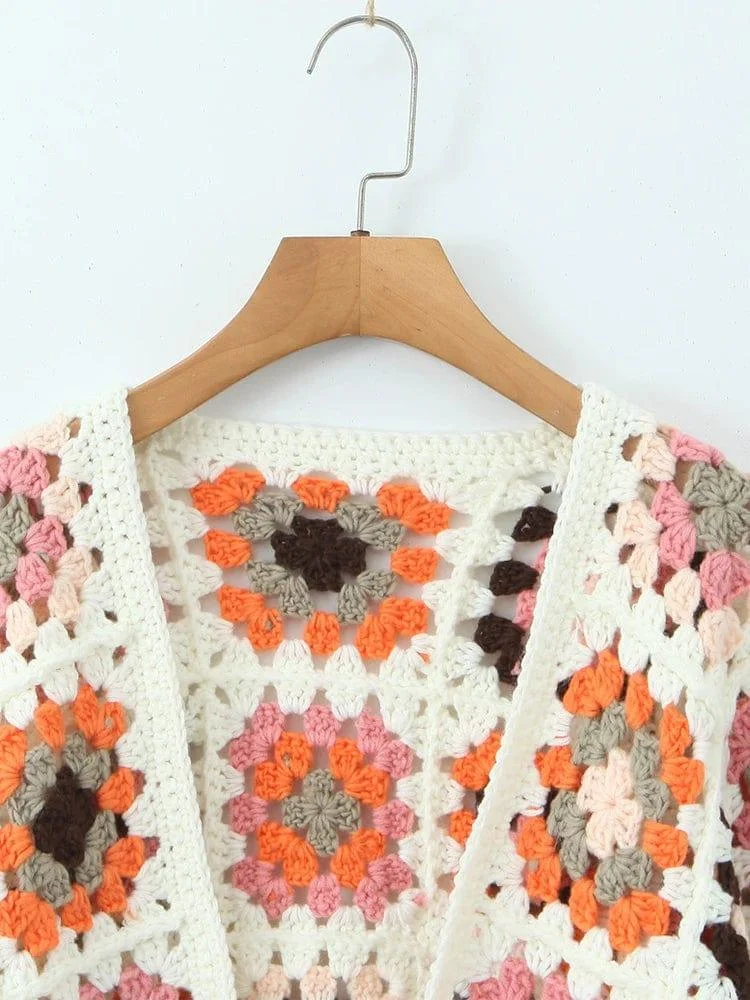 Teagan Hand-Knitted Boho Cardigan - Glova