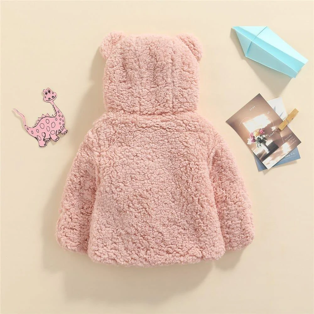 Teddy Bear Baby Velvet Hooded Coat - Glova