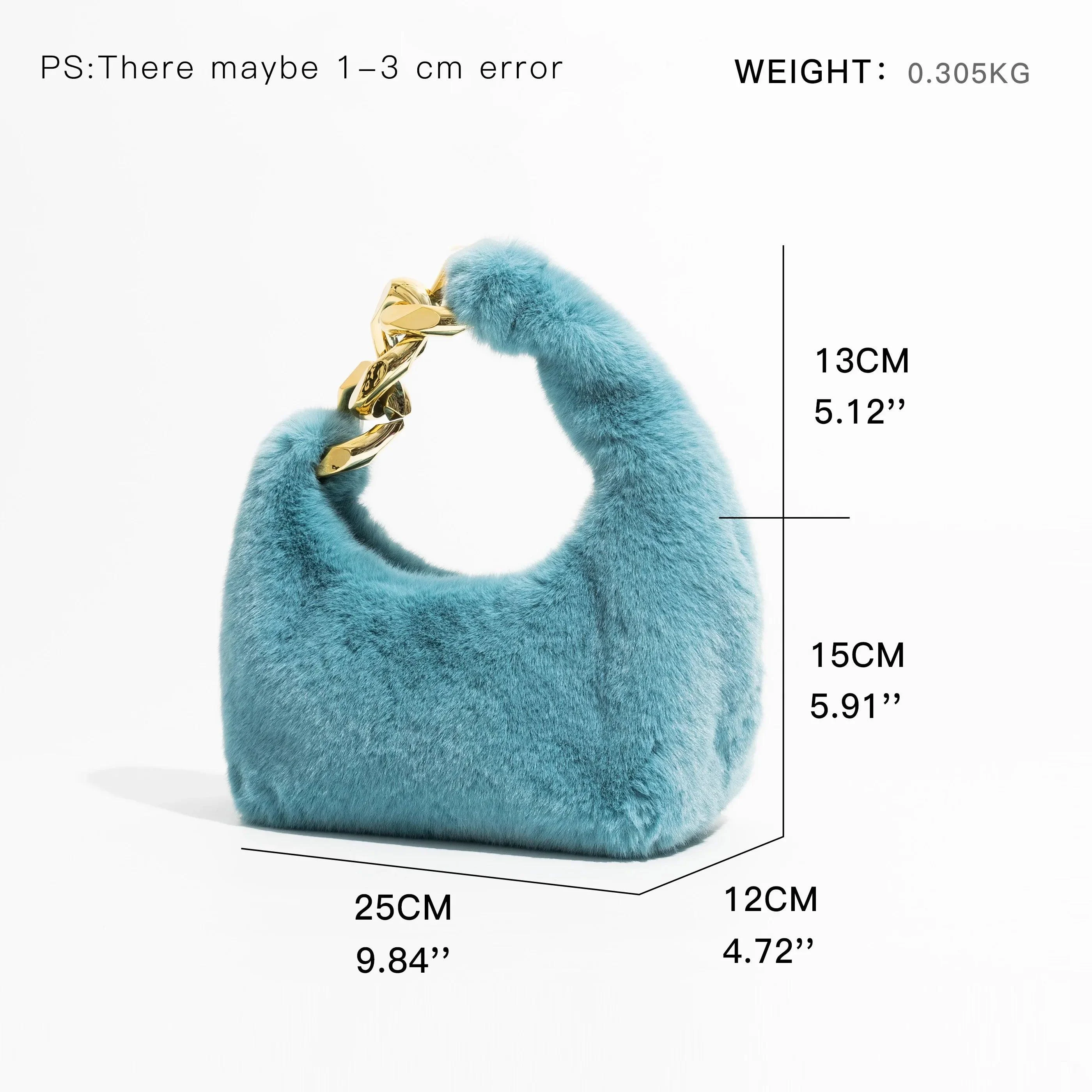 Telma Faux Fur Half Moon Mini Bag - Glova