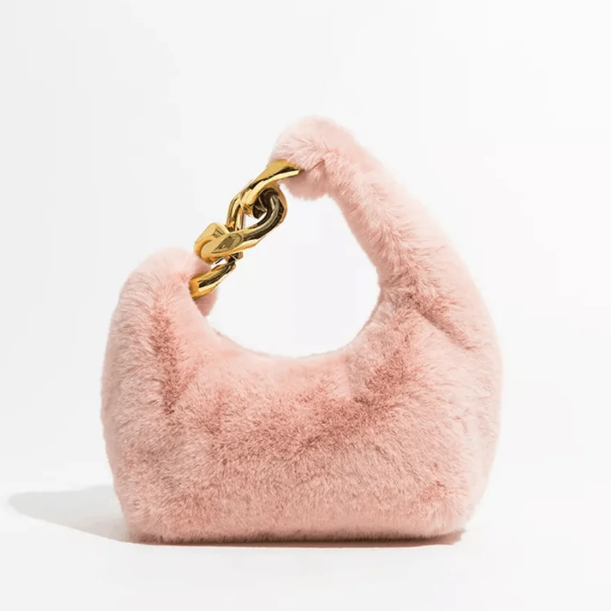 Telma Faux Fur Half Moon Mini Bag - Glova