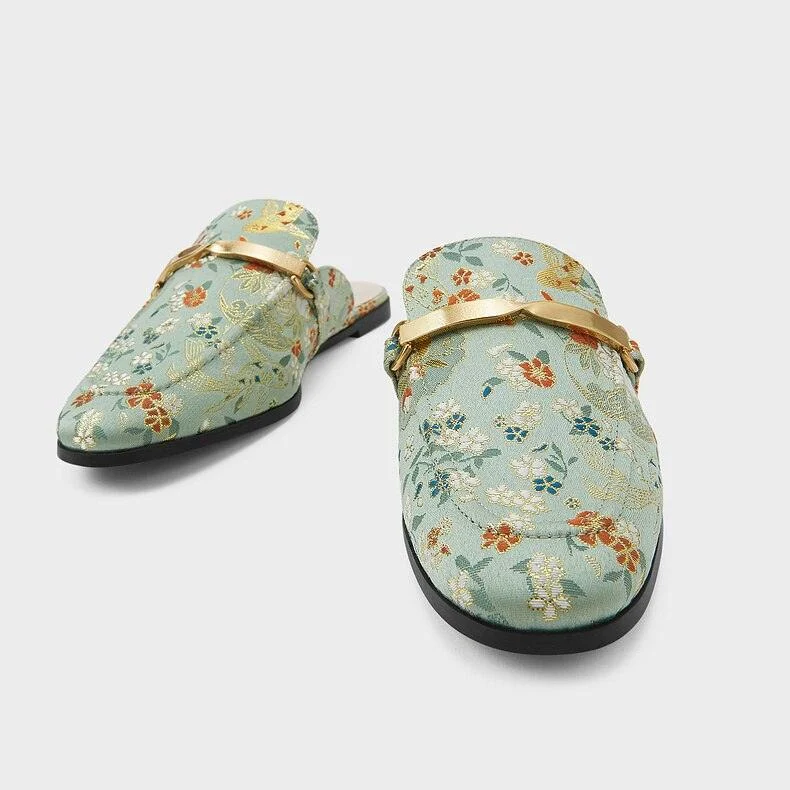 Teressa Floral Prints Mules - 2 Colors - Glova