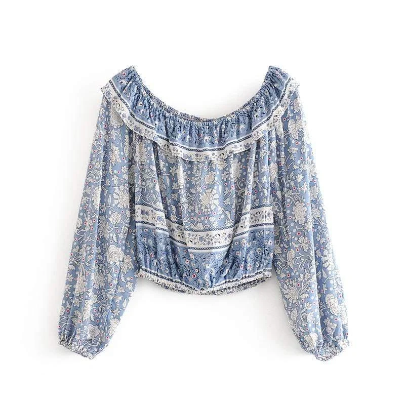 Thalia Floral Off Shoulder Blouse - Glova