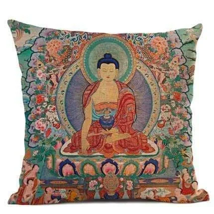 Thangka Tibetan Buddhist Painting Cushion Covers - Glova