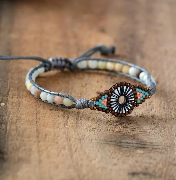 The Amazonite Eye Bracelet - Glova