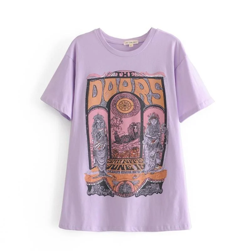 The Doors Purple Graphic Tee - Glova