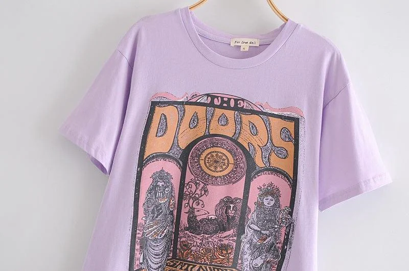 The Doors Purple Graphic Tee - Glova