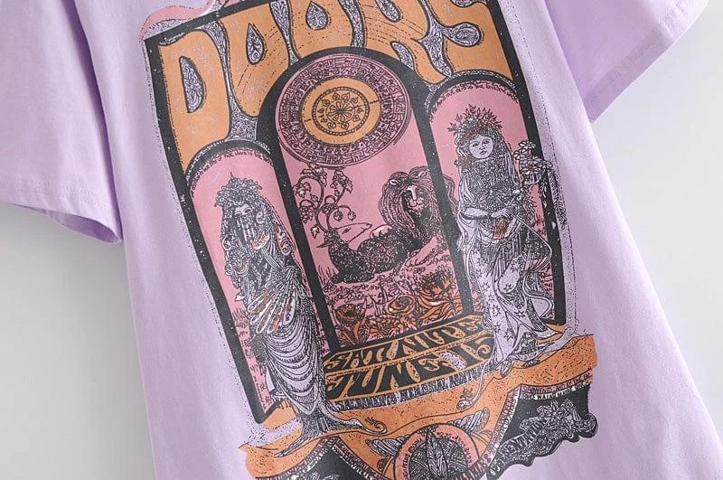 The Doors Purple Graphic Tee - Glova