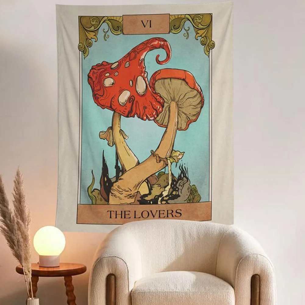 The Lovers Tarot Card Tapestry - Glova