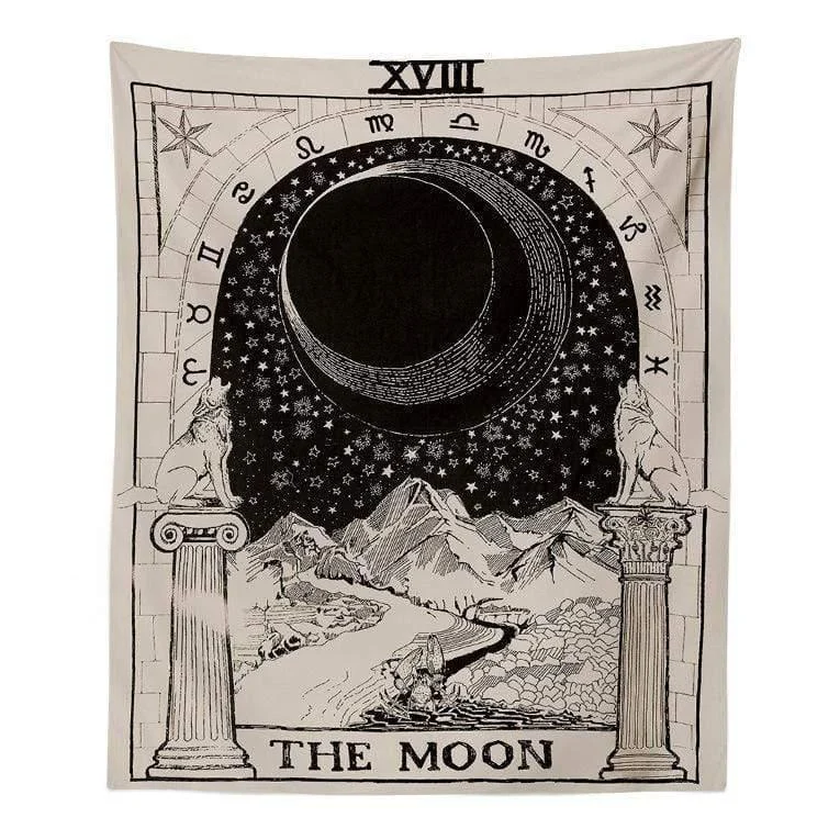 The Moon Tarot Tapestry - Glova