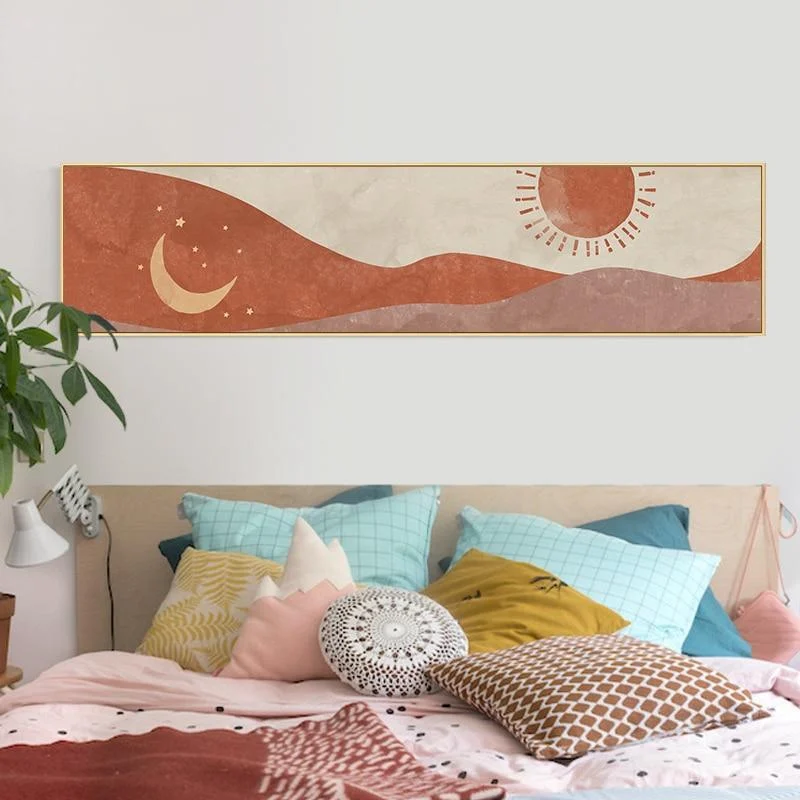 The Sun & The Moon Canvas Wall Art - Glova