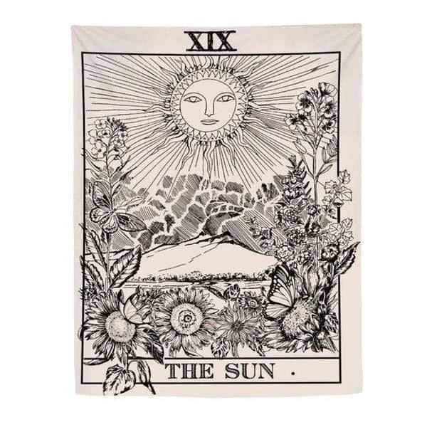 The Sun Tarot Card Tapestry - Glova